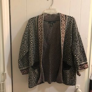 Forever 21 Oversized Patterned Cardigan